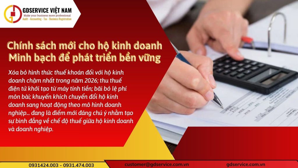 Từ năm 2026, hộ và cá nhân kinh doanh phải thực hiện nộp thuế theo phương pháp kê khai.