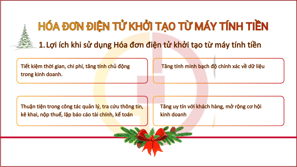 HÓA ĐƠN ĐIỆN TỬ KHỞI TẠO TỪ MÁY TÍNH TIỀN