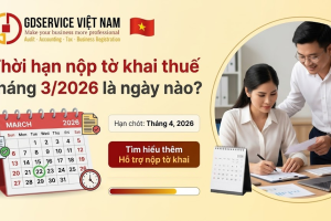 Thời hạn nộp tờ khai thuế GTGT tháng 3/2026 là ngày nào?