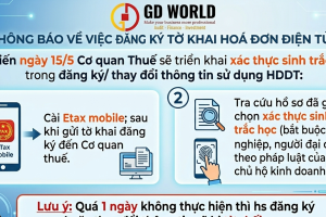 Quy trình xác thực sinh trắc học khi thay đổi thông tin hóa đơn điện tử qua eTax Mobile