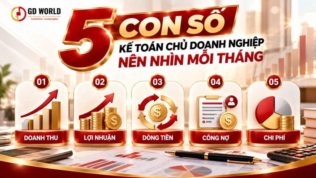 5 con số kế toán chủ doanh nghiệp nên nhìn mỗi tháng