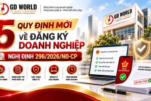 5 QUY ĐỊNH MỚI VỀ THÀNH LẬP DOANH NGHIỆP THEO NGHỊ  296/2026/NĐ-CP