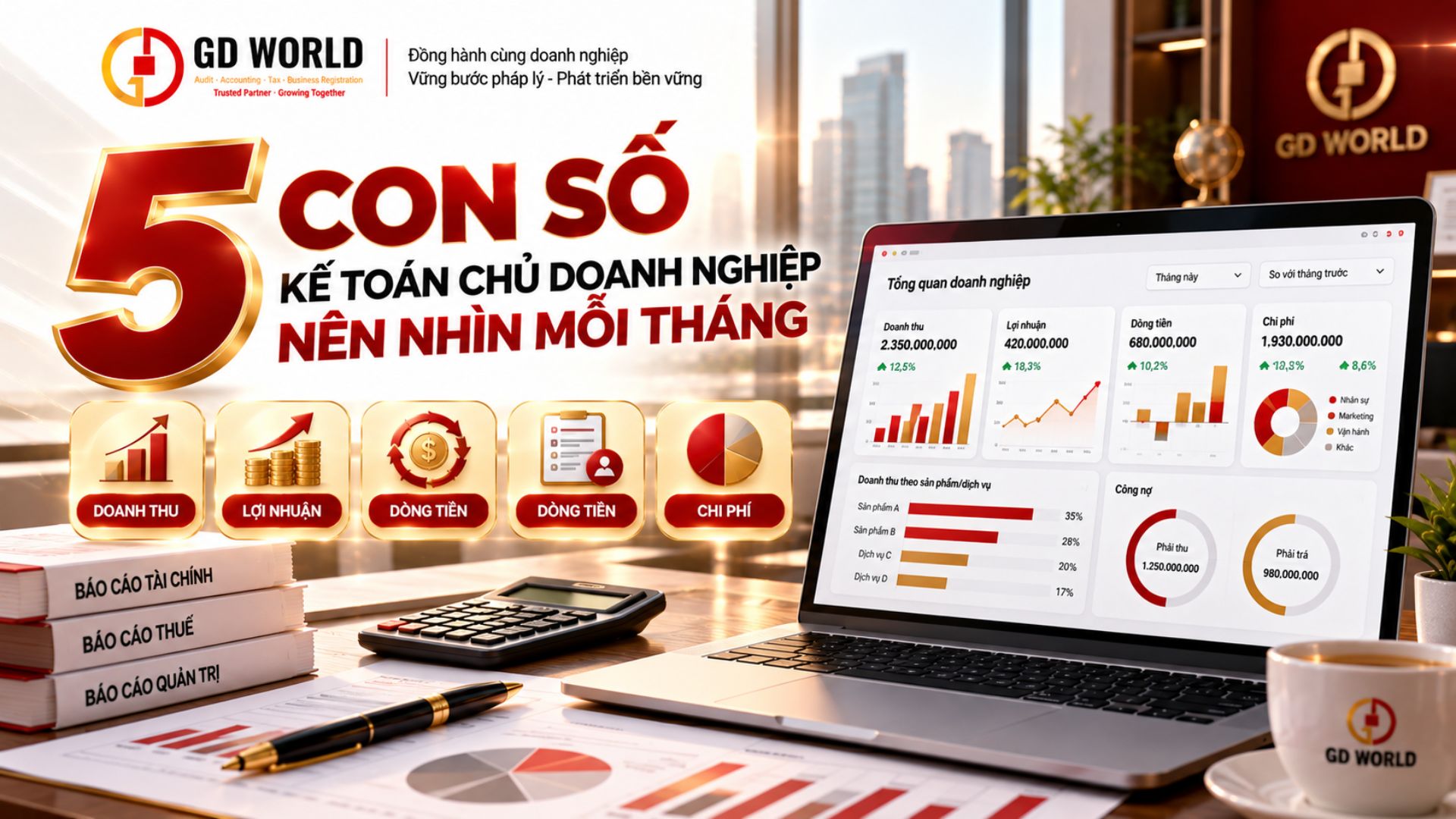 Báo cáo kế toán quản trị cho chủ doanh nghiệp