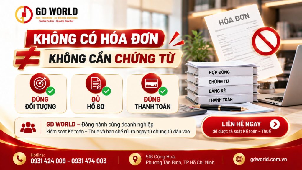 Điều kiện chi phí được trừ thuế TNDN khi không có hóa đơn